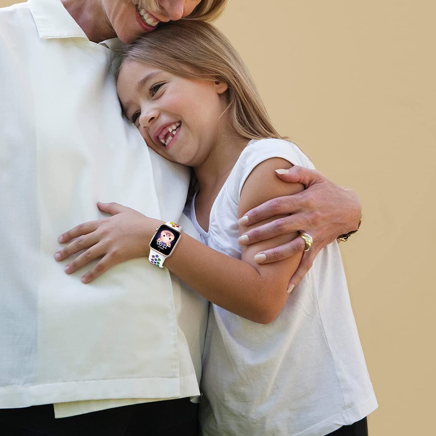 Blackpro for Kids Apple Watch Band, Waterproof Silicone Strap for Boys Girls, Compatible with Apple Watch Series 7/6/5/4/3/2/1/SE 38Mm 40Mm 41Mm & 42Mm 44Mm 45Mm  BlackPro   