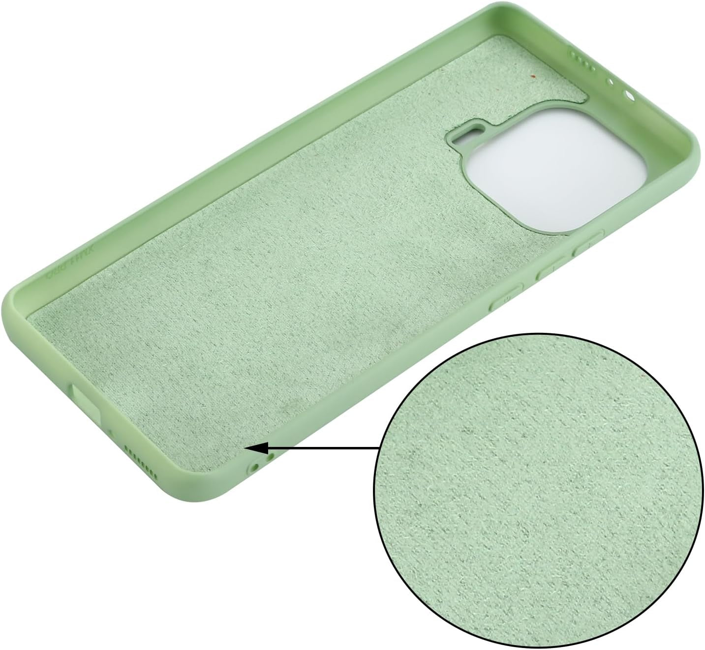 Case for Xiaomi Mi 11 Pro, Liquid Silicone Protective Phone Case for Xiaomi Mi 11 Pro with Silicone Lanyard, Slim Thin Soft Shockproof Cover for Xiaomi Mi 11 Pro Silicone Case Green  Generic   