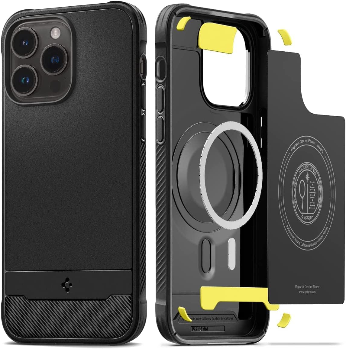 Spigen Rugged Armor (Magfit) Compatible with Magsafe Designed for Iphone 14 Pro Max Case (2022) - Matte Black  Spigen   