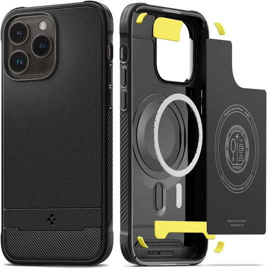 Spigen Rugged Armor (Magfit) Compatible with Magsafe Designed for Iphone 14 Pro Max Case (2022) - Matte Black  Spigen   