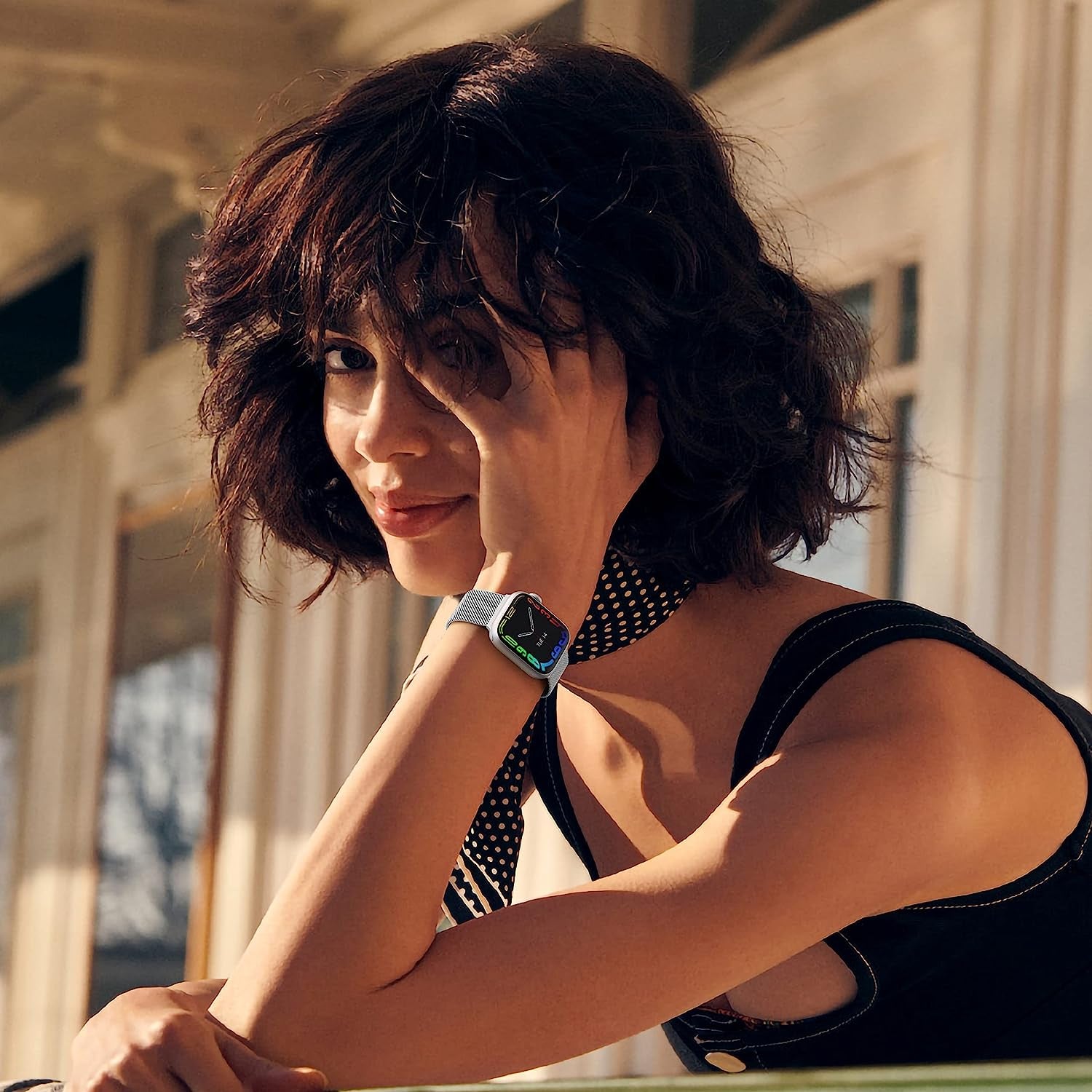 Zedoli Metal Band Compatible with Apple Watch Bands 40Mm 38Mm 41Mm 45Mm 44Mm 42Mm 49Mm for Women Men, Stainless Steel Milanese Mesh Loop Magnetic Wristbands for Iwatch Series 8 7 6 5 4 3 2 1 SE Ultra  Zedoli   