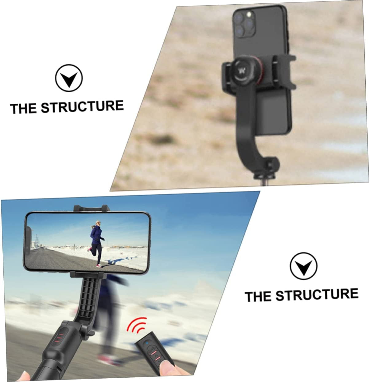 UKCOCO 1 PC Phone Stabilizer Camera Stabilizer Camera Tripods Handheld Tripod Smartphone Stabilizer Handheld Mobile Phone Stand Smartphone Gimbal Stabilizer Tripod for Cellphone Balance  UKCOCO   