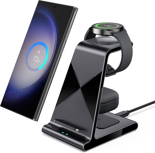 Wireless Charger for Samsung, Charging Station 3 in 1 Compatible with Samsung Galaxy S23 Ultra/S23+/S23/S22 Ultra/S22+/S22/Note 20/Z Fold 4/Z Flip 4, for Galaxy Watch 5 Pro/5/4, Galaxy Buds 2 Pro/Pro  Shenzhen Xuanfeng Innovations Technology Co., Ltd.   