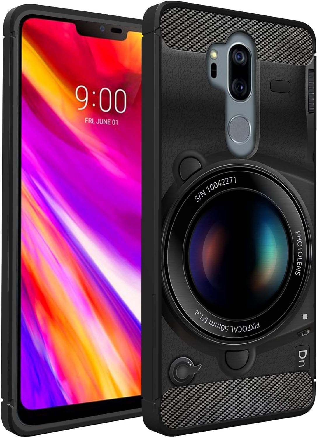 Casesondeck Case Compatible with [LG G7 / LG G7 Thinq] Pictorial Patterned TPU Design Case Flexible Slim and Elegant (Cobra Tiger)  CasesonDeck Camera  