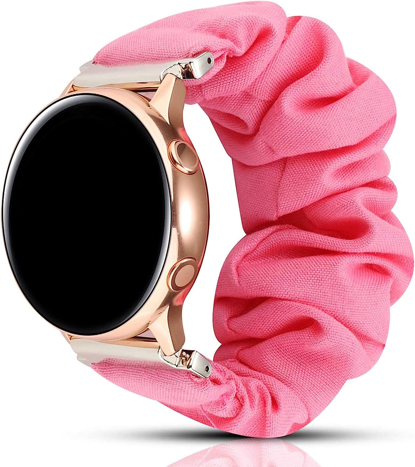 Fit for Amazfit GTS Bands for Women Men, Garmin Venu Sq Elastic Stretch Wristband Replacement Watch Bands Straps Wristbands Bracelet Fit for Amazfit Bip/Gts 2E/ GTS 2 Mini/Bip Lite/Bip S  Bangyee Pink  