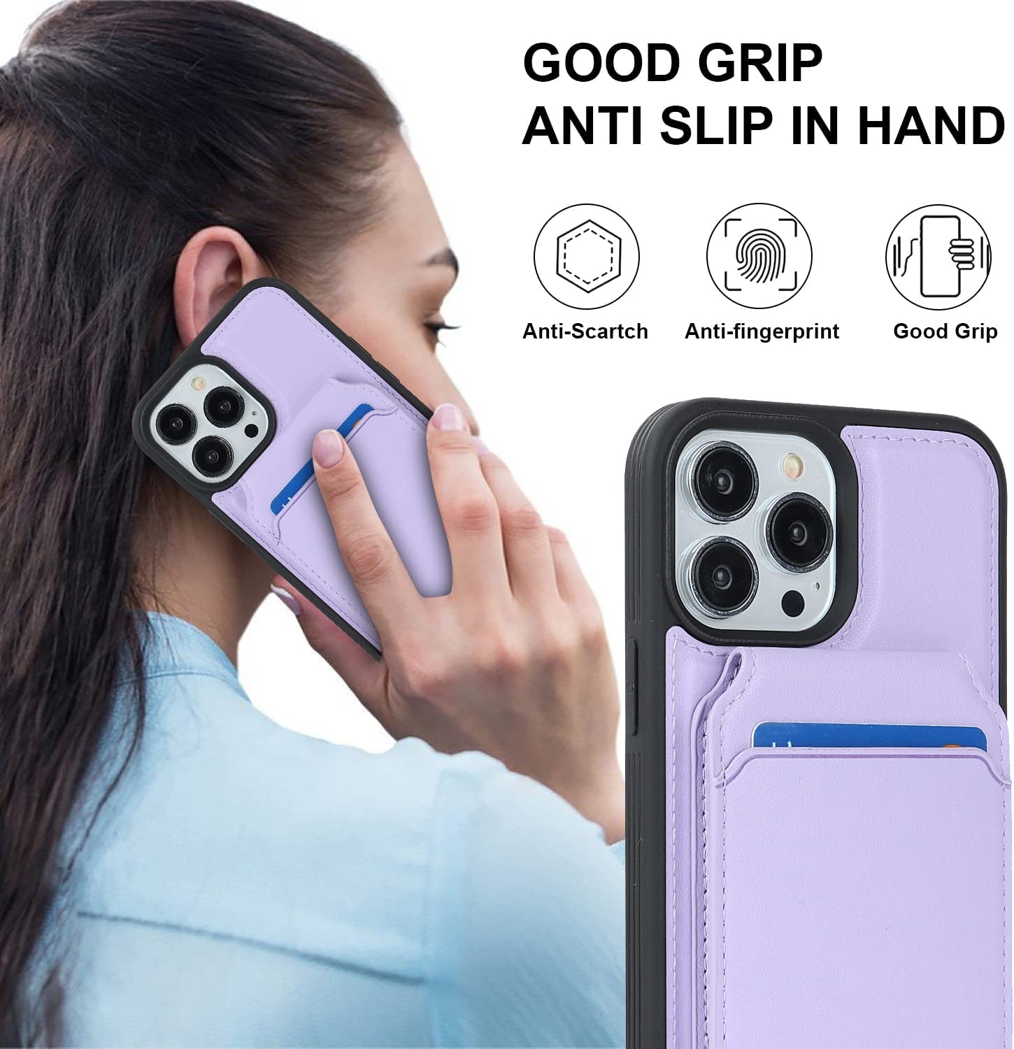 Ｈａｖａｙａ Iphone 13 Pro Max Phone Case Magsafe Compatible,Iphone 12 Pro Max Case Wallet with Card Holder,Magnetic Detachable,Magnetica Mag-Safe Cover with Kickstand for Women and Men-Purple  Ｈａｖａｙａ   