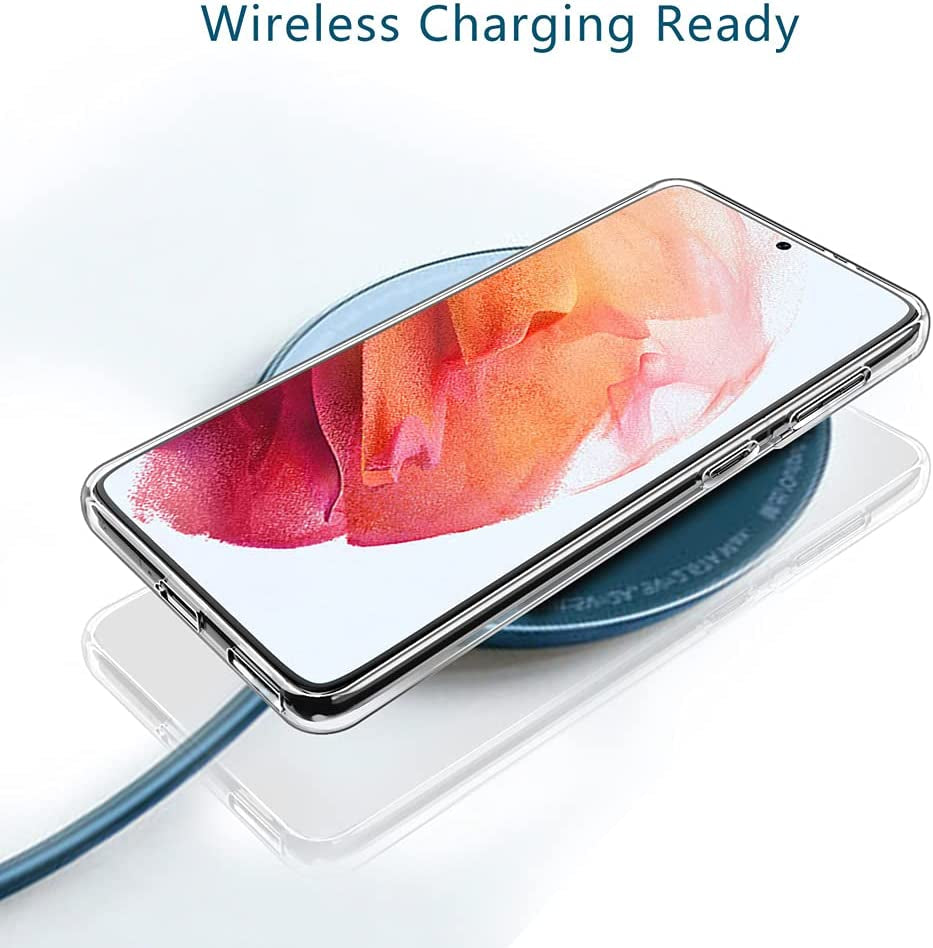 For Samsung Galaxy S21 Clear Phone Case, [Slim Thin] Galaxy S21 5G Case,Shockproof Soft Flexible TPU Rubber Silcone Phone Cover for Samsung S21 5G, 6.2 Inch (2021)  BOSENES   