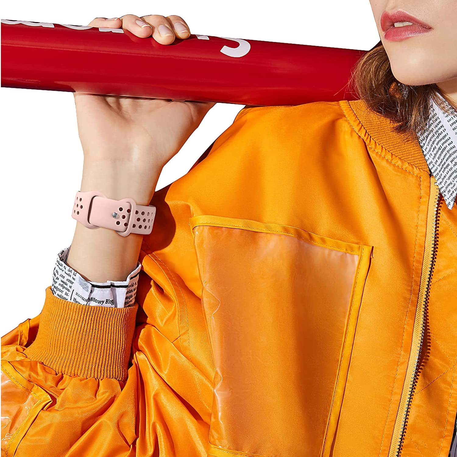 Witzon 4 Pack Compatible with Fitbit Versa / Versa Lite / Versa 2 Band, Breathable Replacement Wristbands Soft Silicone Sport Bands for Versa 2 Smart Watch for Women Men, Small, Black/White/Gray/Pink  Witzon   