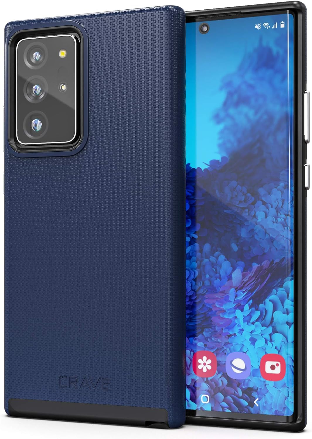 Crave Dual Guard for Galaxy Note 20 Ultra Case, Shockproof Protection Dual Layer Case for Samsung Galaxy Note 20 Ultra - Blush  Crave Navy  