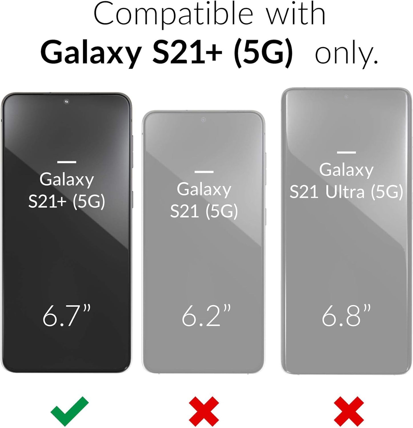 Crave Slim Guard for Galaxy S21+ Case, Shockproof Case for Samsung Galaxy S21 Plus, S21+ 5G (6.7 Inch) - Forest Green  Crave   