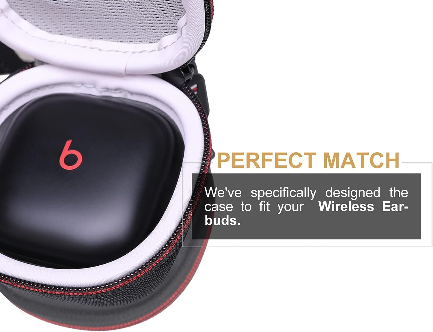 LTGEM EVA Hard Case for Beats Fit Pro/Beats Fit Pro X, Detachable Hand Strap and Built-In Mesh Pocket- Travel Protective Carrying Storage Bag  LTGEM   