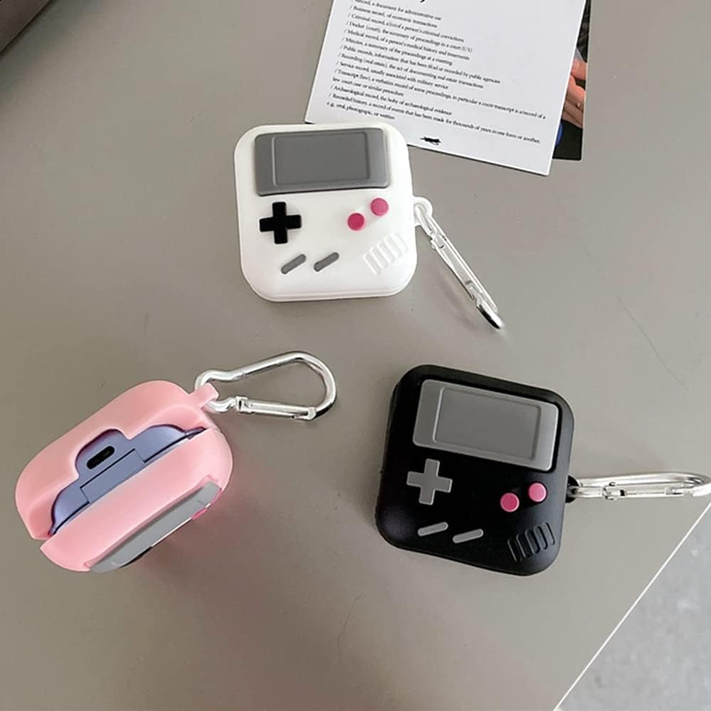 PFVXWJ Creative Case for Samsung Galaxy Buds 2 Pro/Buds Pro/Buds Live/Buds 2,Silicone Protective Cover with anti Lost Keychain,Fall Prevention Earbuds Case for Boys/Girls/Teens (Black)  PFVXWJ   