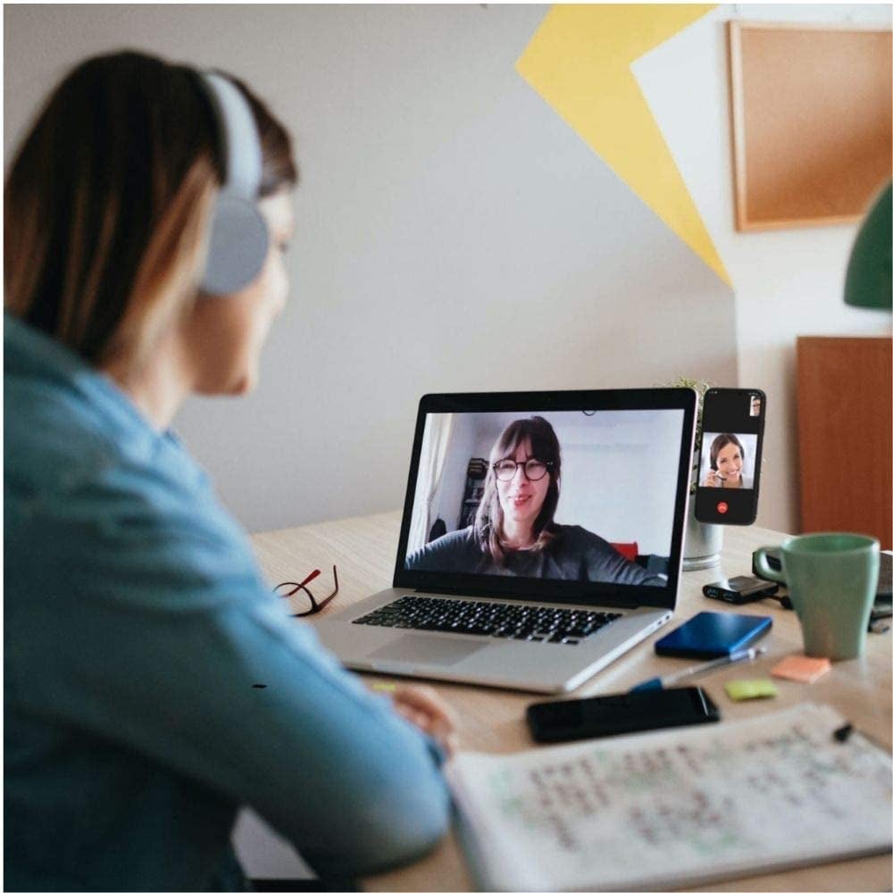 Aporia - Stick on Laptop Invisible Foldable Side Arm Magnetic Phone Holder Mount for Computer | Instant 2Nd Monitor Mobile Solution | Aluminum Alloy with Strong Magnet  Aporia International   