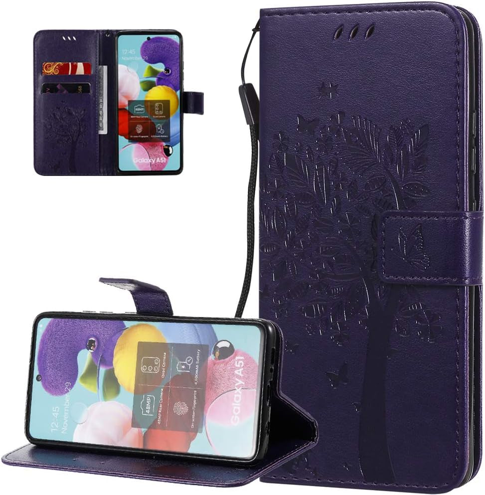 LEMAXELERS Google Pixel 4A 5G Case Embossed Wishing Tree Wallet Shockproof Case Flip Premium PU Leather Magnetic Card Slots with Stand Cover for Google Pixel 4A 5G / Pixel 5 XL Wishing Tree Gray KT  LEMAXELERS A-6  