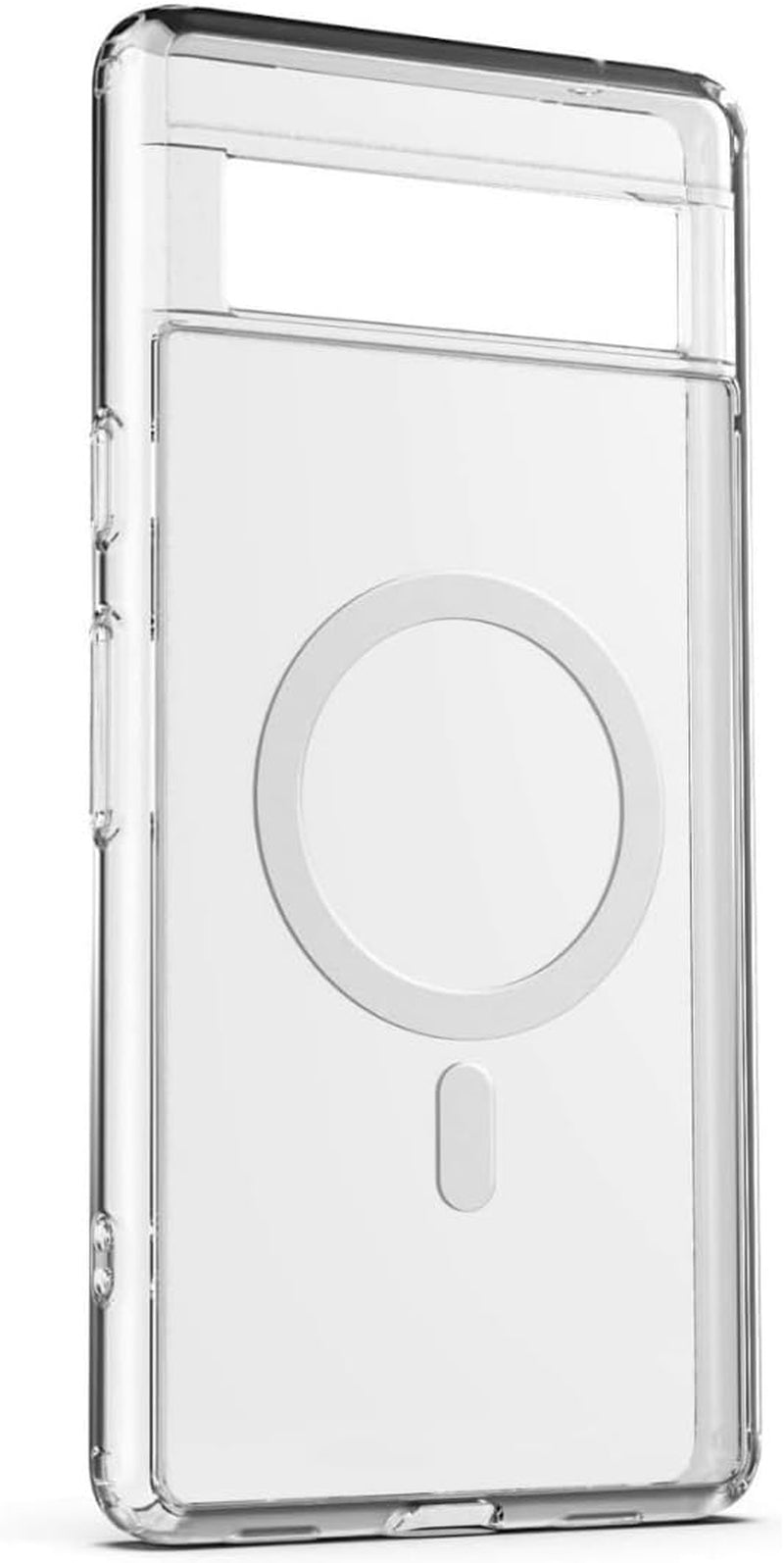 Caseborne Compatible with Google Pixel 8 Pro Case - [5-In-1] Ultra Clear Hybrid [Anti-Yellowing], Magnetic Compatible, with Screen Protector and Cameras Shield - Crystal Clear  Caseborne   