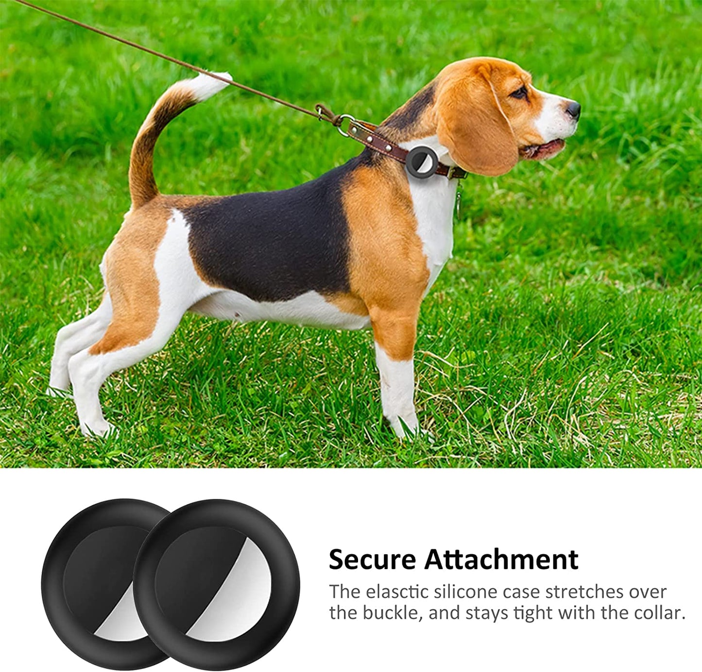 2022 Airtag Cat Collar Holder, Small Air Tag Cat Collar Holder Compatible with Apple Airtag GPS Tracker, 2Pack Waterproof Case Cover for Cat Dog Pet Collar within 3/8 Inch (2 Black)  SimpleThings   