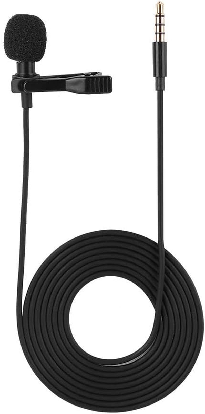 Lapel Microphone Condenser Mic，Small Mini Lavalier Lapel Omnidirectional Condenser Microphone for Samsung Android & Windows Smartphones  Tosuny   