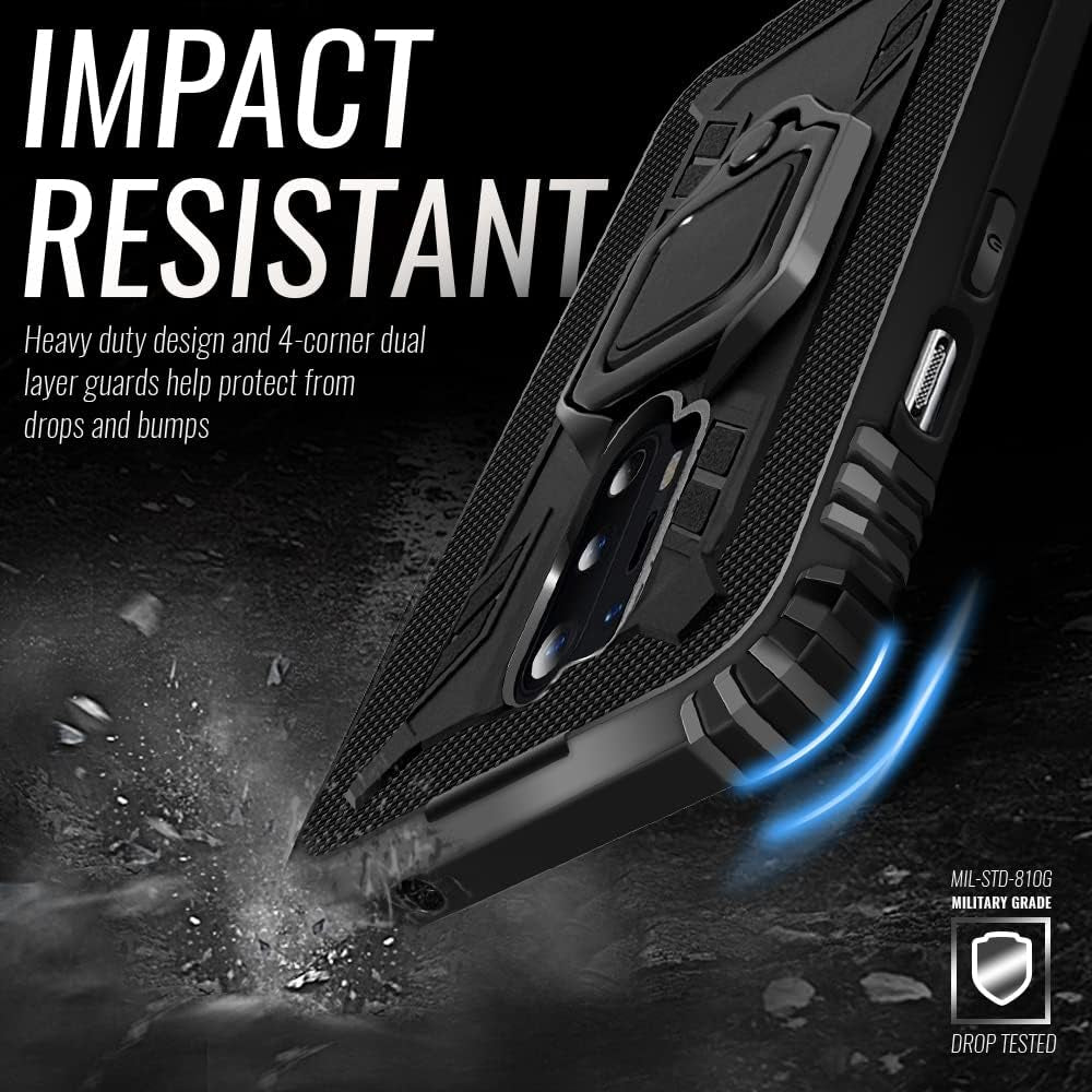 Oneplus 8 Pro Case, 1+8 Pro Case with Kickstand, | 10Ft. Drop Tested | Carbon Case | Ultra Slim | Lightweight | Scratch Resistant | Shockproof Rugged Protective Cover for Oneplus 8 Pro -Black  Shields Up inc   