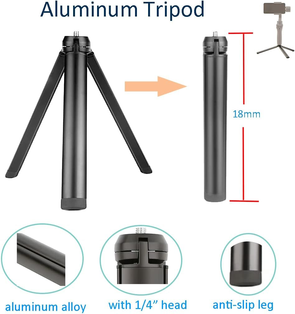 Fotoleey Tripod and Extension Rod for Insta360 One Flow- Aluminum Stand Tripod & Selfie Stick Kit Compatible with Insta360 Flow Gimal, Insta360 X3, X2, One RS  FT   