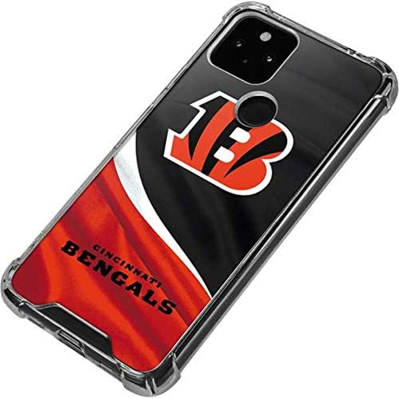 Skinit Clear Phone Case Compatible with Google Pixel 4A 5G - Officially Licensed NFL Cincinnati Bengals Design  Skinit   