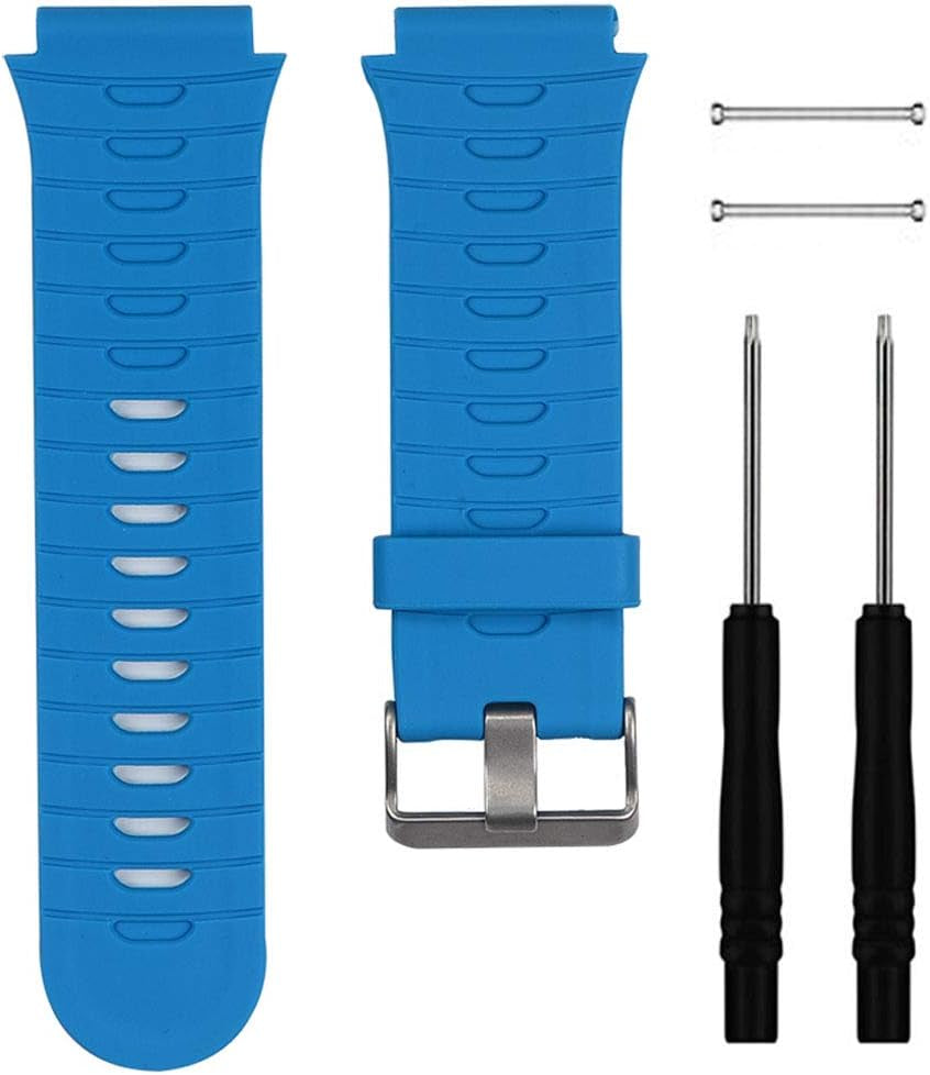 Band for Garmin Forerunner 920XT, Soft Silicone Replacement Watch Band Strap for Garmin Forerunner 920XT  QGHXO Blue  