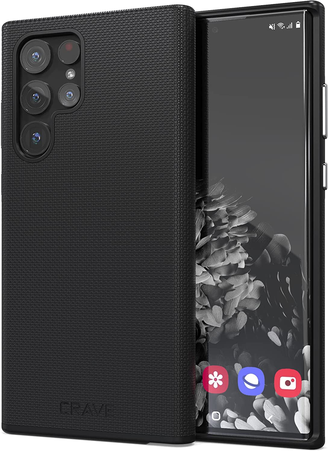 Crave Dual Guard for Samsung Galaxy S22 Ultra Case, Shockproof Protection Dual Layer Case for Samsung Galaxy S22 Ultra, S22 Ultra 5G - Aqua  Crave Black  