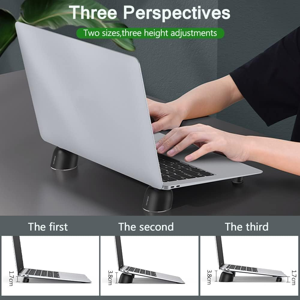 NIANGAO Keyboard Riser，Silicone Magnetic Mini Stand Ball，Magnetic Laptop Stand， Laptop Cooling Pad, Laptop Stand Feet for Macbook, Laptop, Keyboard and Tablet (Green)  NIANGAO   