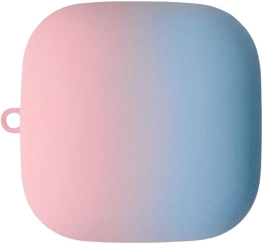 SKPY for Powerbeats Pro Case, Hard PC Shell Gradient Cute Shockproof Protective Case for Powerbeats Pro with Keychain for Boys Girls Teens Kids  SKPY Pink Blue  