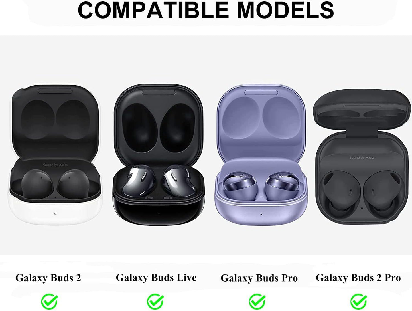 Lizhi for Samsung Galaxy Buds 2 Pro/Galaxy Buds 2/ Galaxy Buds Pro/Galaxy Buds Live, Soft Silicone Skin Cover Shock-Absorbing Protective Case with Keychain, Red  LiZHi   