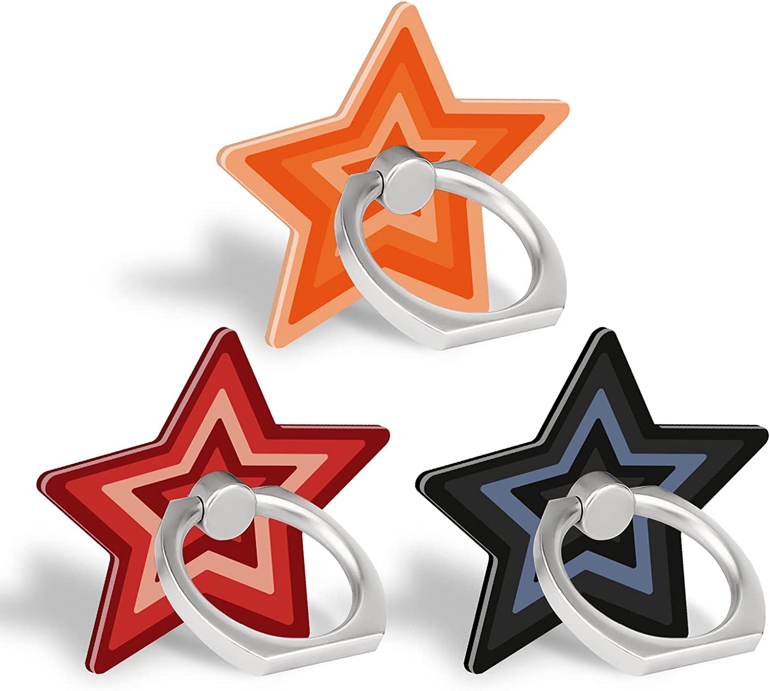 BF2JK Cell Phone Love Ring Holder Stand Clear Diamond Finger Grip Loop 360 Degree Rotation Finger Ring Stand Blue Green Colorful Mermaid Scales  BF2Jk star-3  