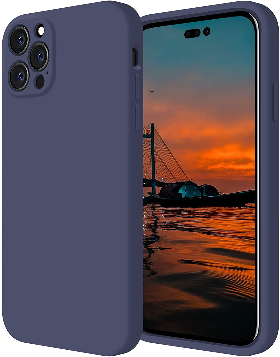 Firenova for Iphone 14 Pro Case, Silicone Upgraded [Camera Protection] Phone Case with [2 Screen Protectors], Soft Anti-Scratch Microfiber Lining Inside, 6.1 Inch, Black  FireNova   