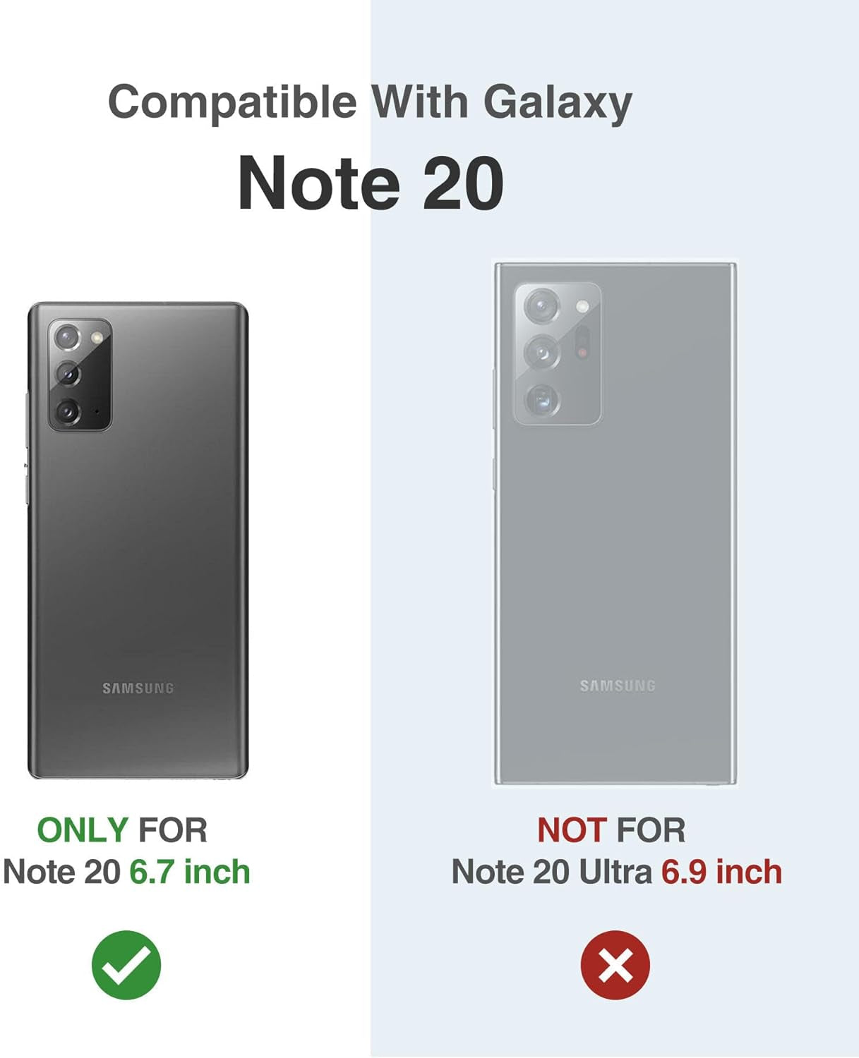 SURITCH for Samsung Galaxy Note 20 Case (Only) 6.7-Inch, [2 Front Frames][Built-In Screen Protector] Full Body Protective Rugged Heavy Duty Shockproof Phone Cover -(Green)  SURITCH   