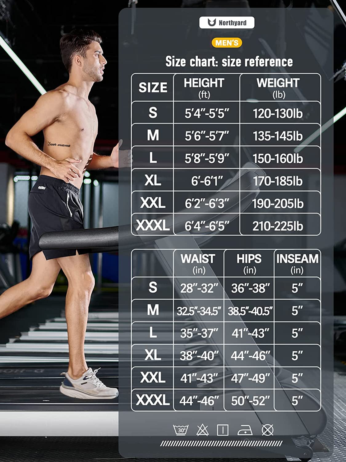 NORTHYARD Men'S Running Athletic Shorts 5 Inch Workout Gym Tennis Quick Dry Short for Active Training with Zipper Pockets  NORTHYARD   