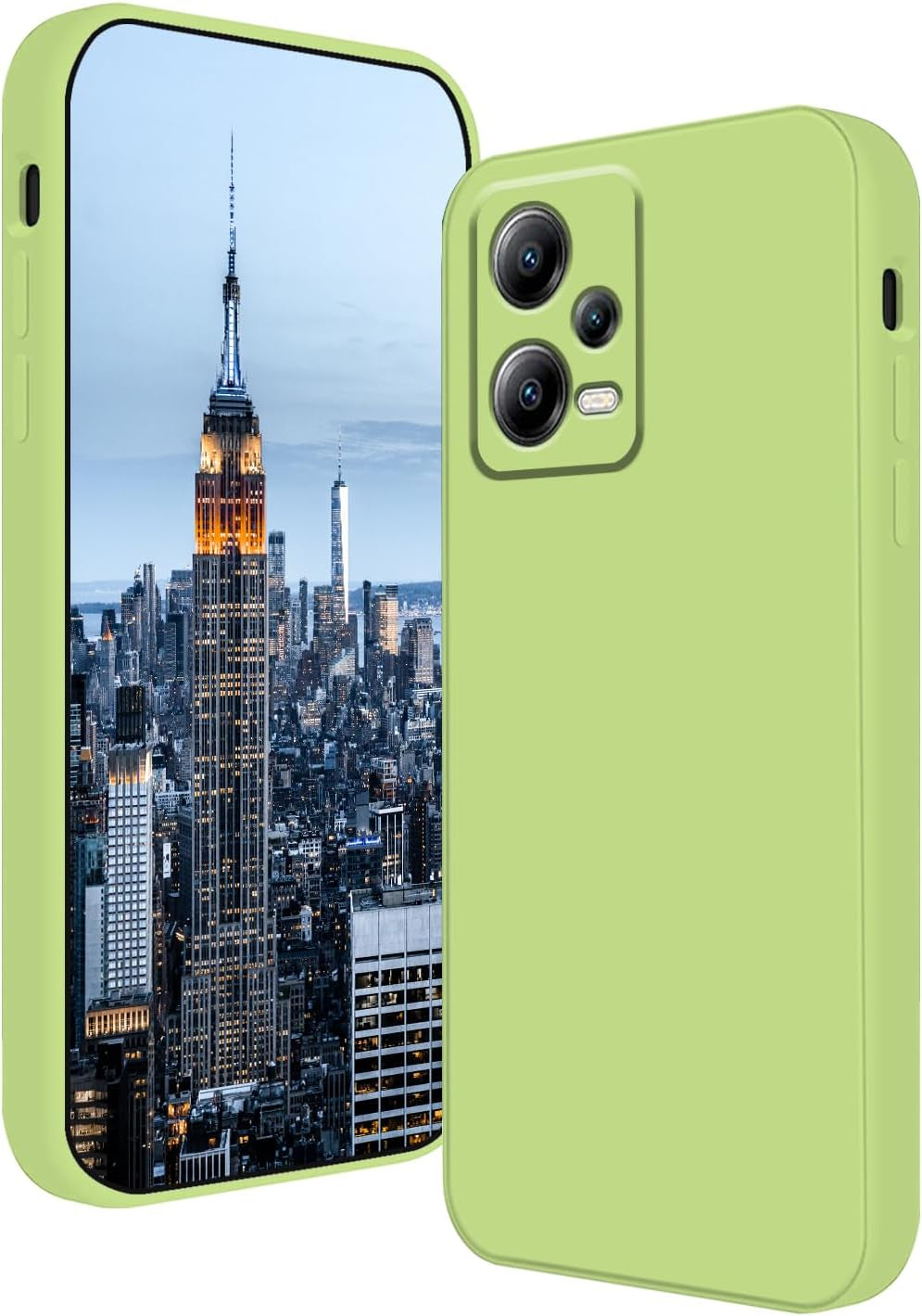 Wousunly Compatible with Redmi Note 12 Pro plus Case Silicone Liquid Dark Green, Soft Smooth Touch Xiaomi Redmi Note 12 Pro plus Phone Case Silicone Shockproof Thin Cover (Dark Green)  Wousunly Green  