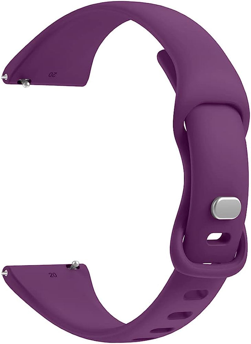 AEHON Slim Narrow Bands for Garmin Vivoactive 3/3 Music/Forerunner 245/645/Vivomove Hr/Venu Sq 20Mm Soft Silicone Sport Wristbands  AEHON Dark Purple Venu 