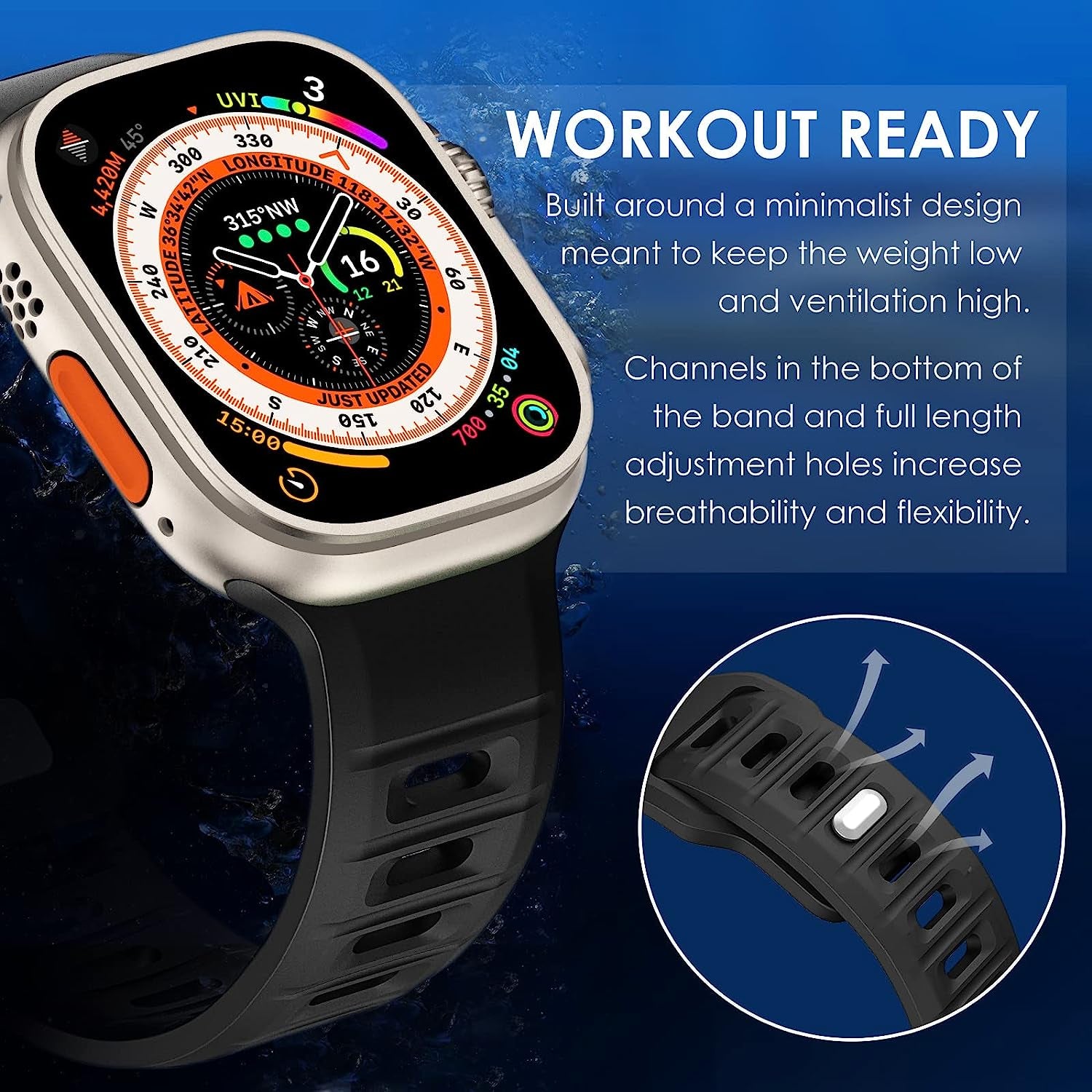 Newways Sport Band Compatible with Apple Watch Bands  NewWays   