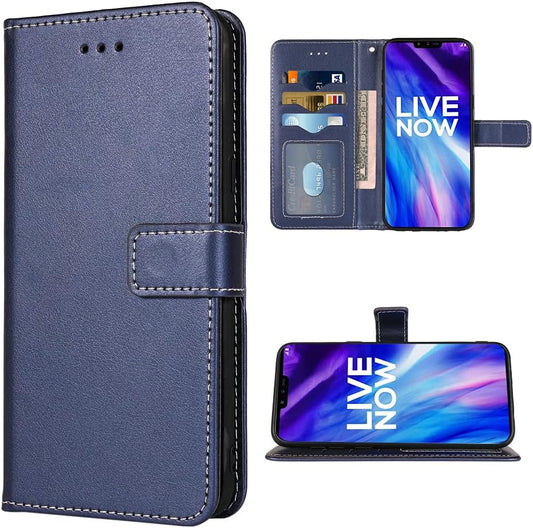 FDCWTSH Compatible with LG V40 Thinq Wallet Case Wrist Strap Lanyard Leather Flip Cover Card Holder Stand Cell Accessories Phone Cases for LGV40 Storm V 40 Thin Q V40Thinq LG40 40V 40Thinq Blue  FDCWTSH   
