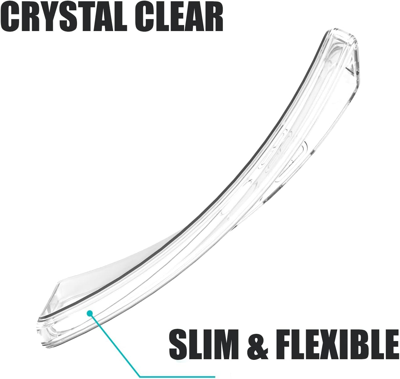 Coveron Slim TPU Designed for Sony Xperia 1 IV Case, Flexible Soft Phone Cover - Clear  CoverON   