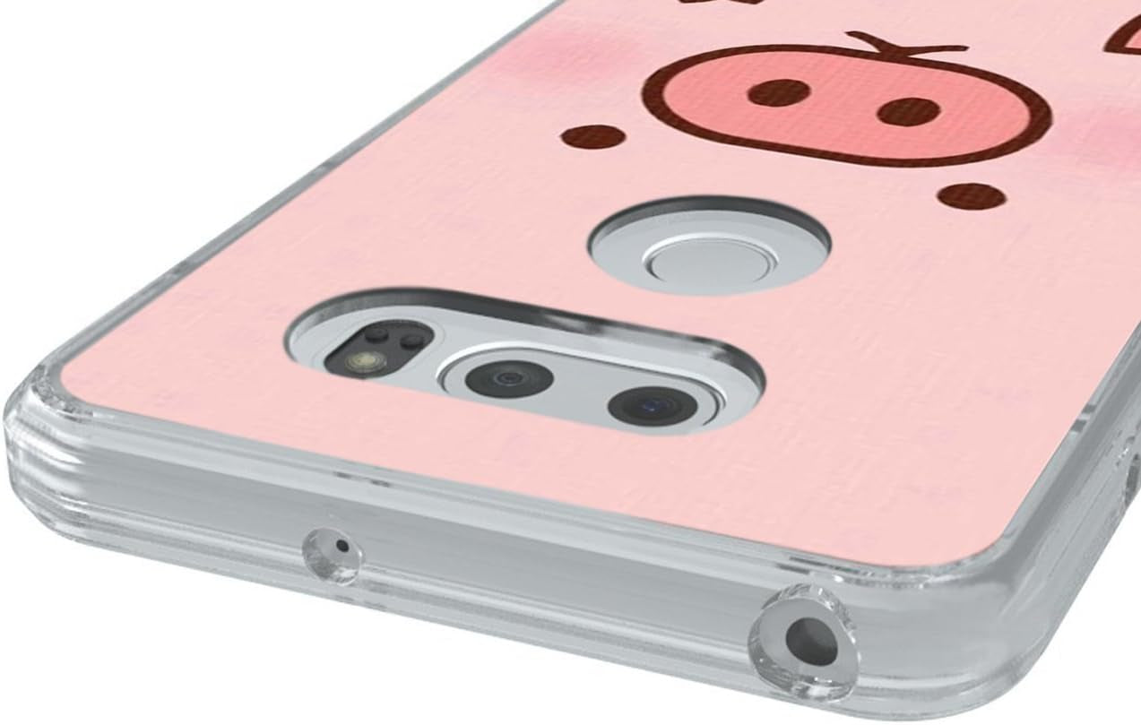 Pink Case for LG V30,Gifun Slim Soft TPU Protective Case Compatible with LG V30/V30 Plus/V30S - Pink Pig  Gifun   