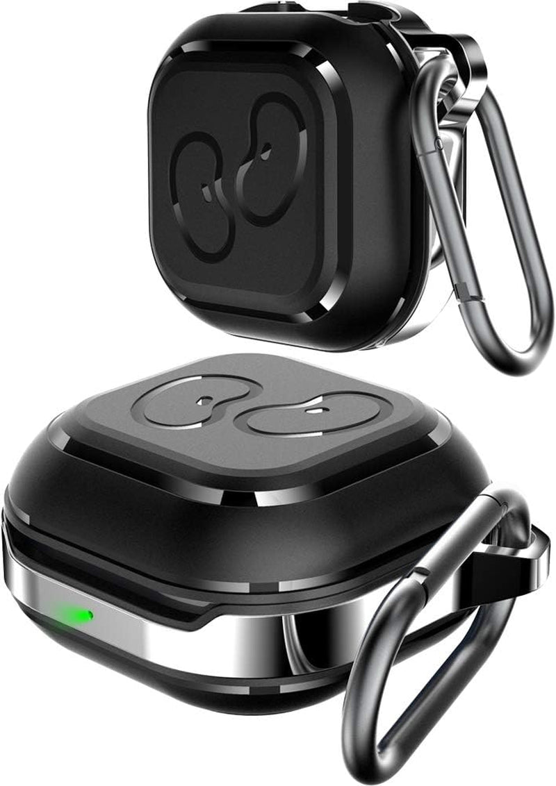 HALLEAST for Galaxy Buds 2 Pro Case/Galaxy Buds 2 Case/Galaxy Buds Pro Case/Buds Live Case Cover, TPU Carrying Case for Women Girl (Support Wireless Charging), Cute Pink  HALLEAST Black  