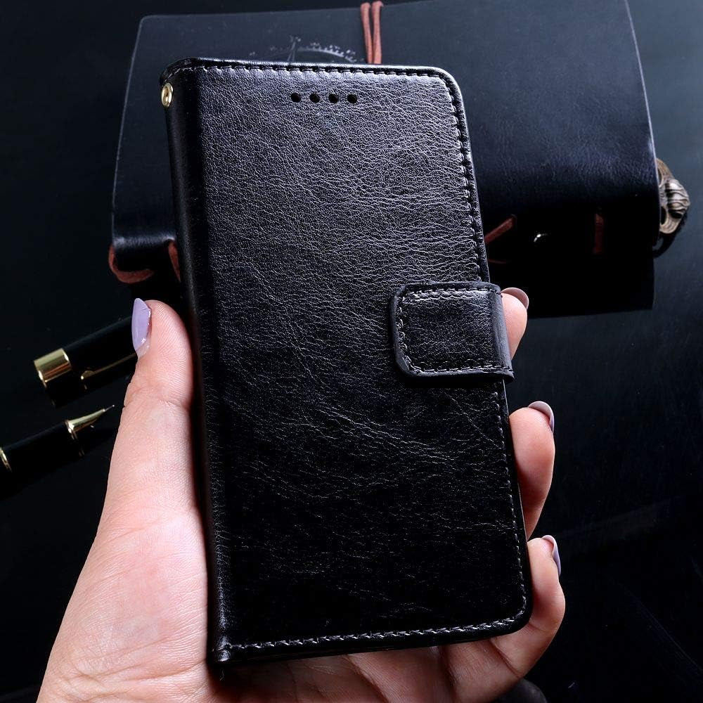 Phone Case for LG G7 Thinq,Smooth Leather Flip Wallet Case with Card Slot,Stand Holder and Magnetic Closure,Lg G7 Thinq Leather Case Cover  SJK-MKS   