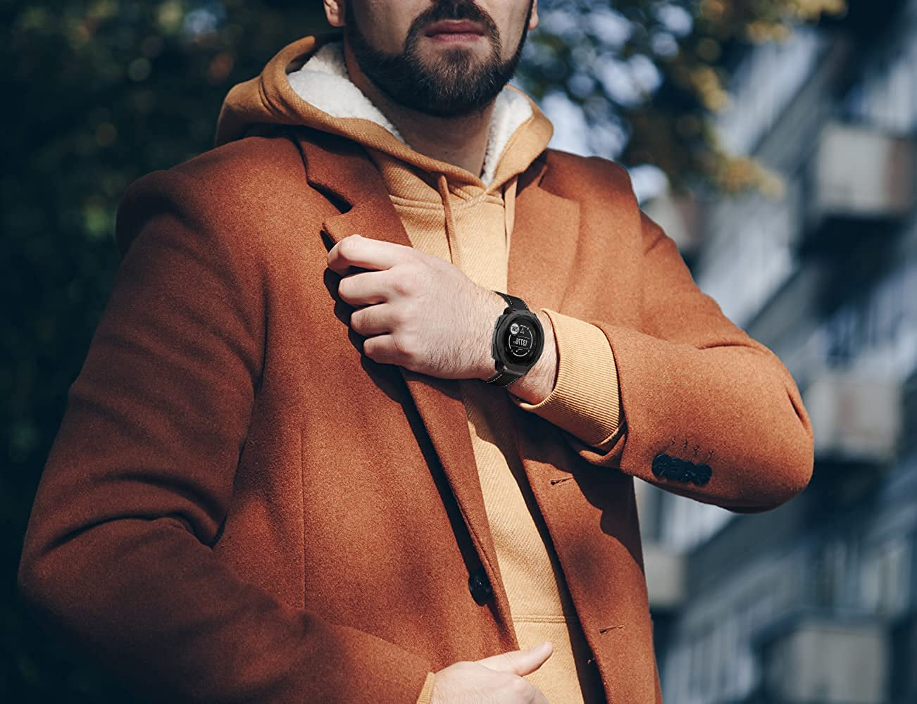 Olytop for Garmin Instinct/2 Solar Watch Bands, Leather Replacement Bracelet Strap Wristband Women Men for Garmin Instinct Tactical/Esports/Solar/Tide Smartwatch  Olytop   