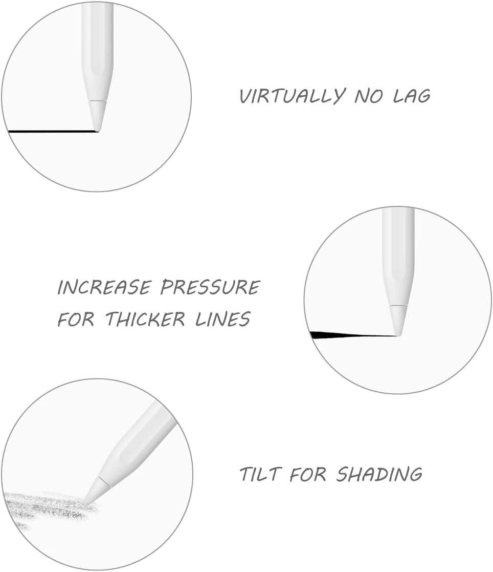 Pencil Tips Replacement for Apple Pencil 1St & 2Nd Generation, Ipencil Nibs for Ipad 2Pcs/Pack  BLEAKTEIR   