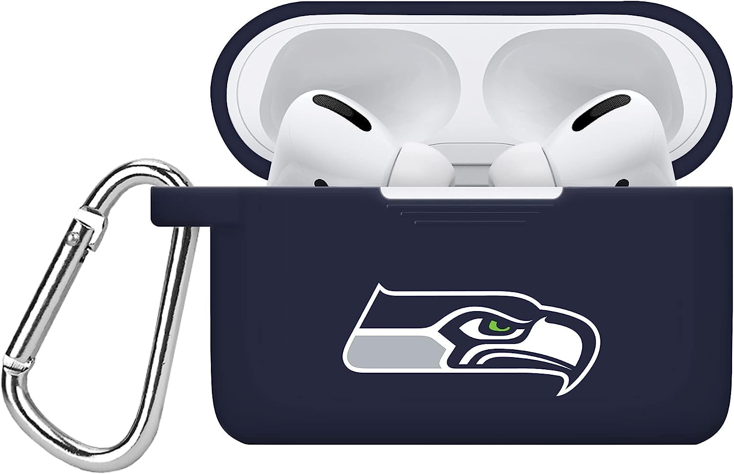 GAME TIME Tampa Bay Buccaneers Silicone Case Cover Compatible with Apple Airpods Pro Battery Case (Black)  Game Time Seattle Seahawks - Navy  