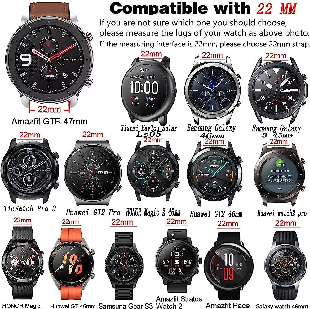 NDJQY 18 20 22Mm Band for Garmin Venu/2/2S/Sq plus Silicone Band for Vivomove 3 4/Move Sport Strap Quick Install Smart Accessories  NDJQY   