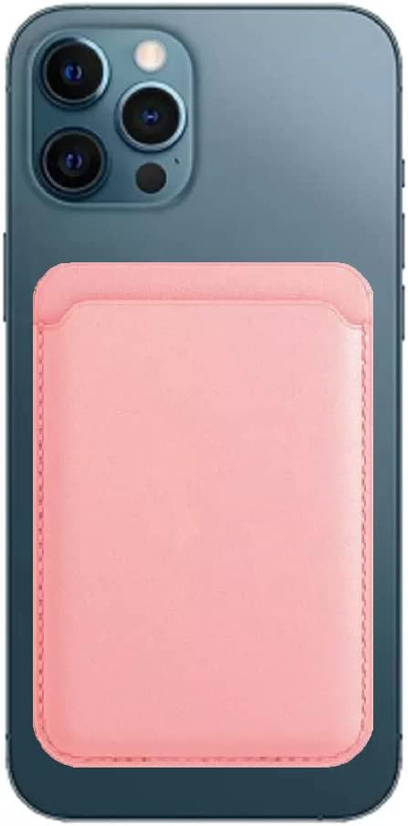Lacase Magnetic Card Wallet Holder with Magsafe for Iphone 14 / 13 / 12 Series, (Black)…  Lacase Pink  