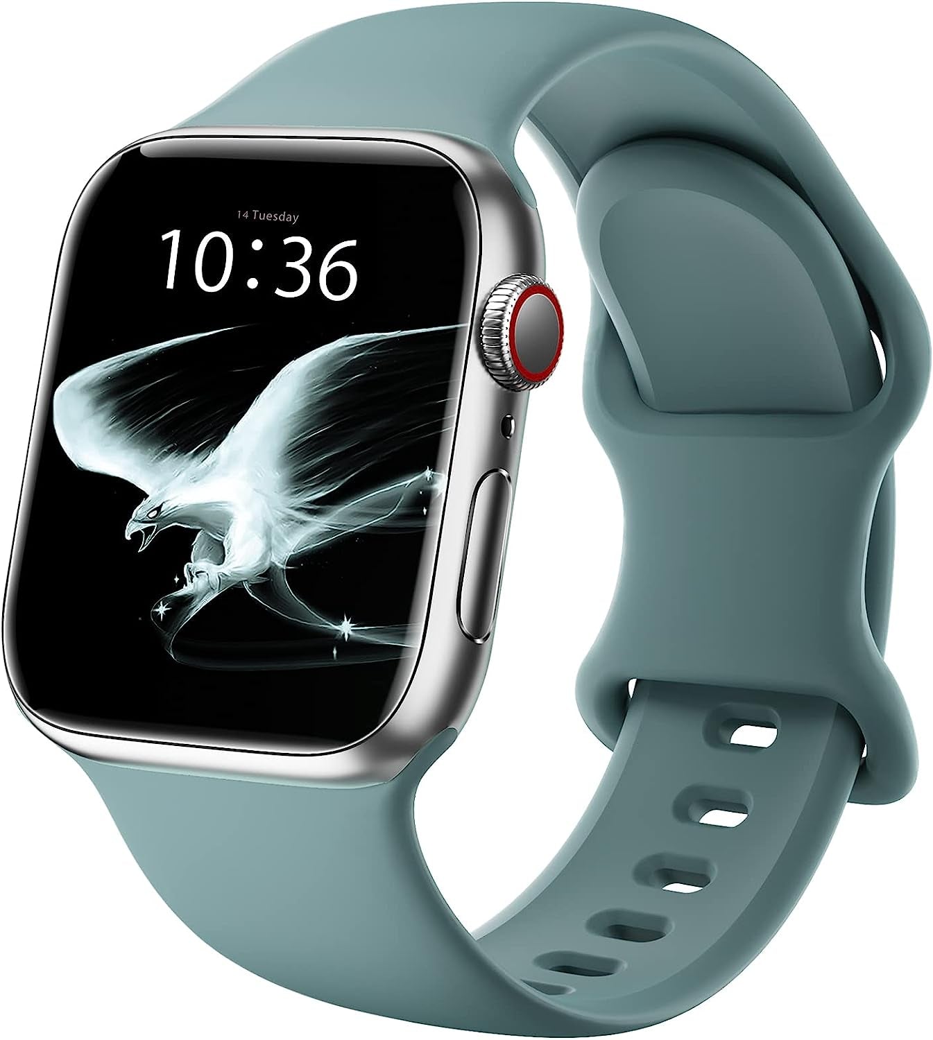 ZALAVER Bands Compatible with Apple Watch Band 38Mm 40Mm 41Mm 42Mm 44Mm 45Mm 49Mm, Soft Silicone Sport Replacement Band for Iwatch SE Ultra Series 8 7 6 5 4 3 2 1 Women Men  ZALAVER Cactus 38mm/40mm/41mm 