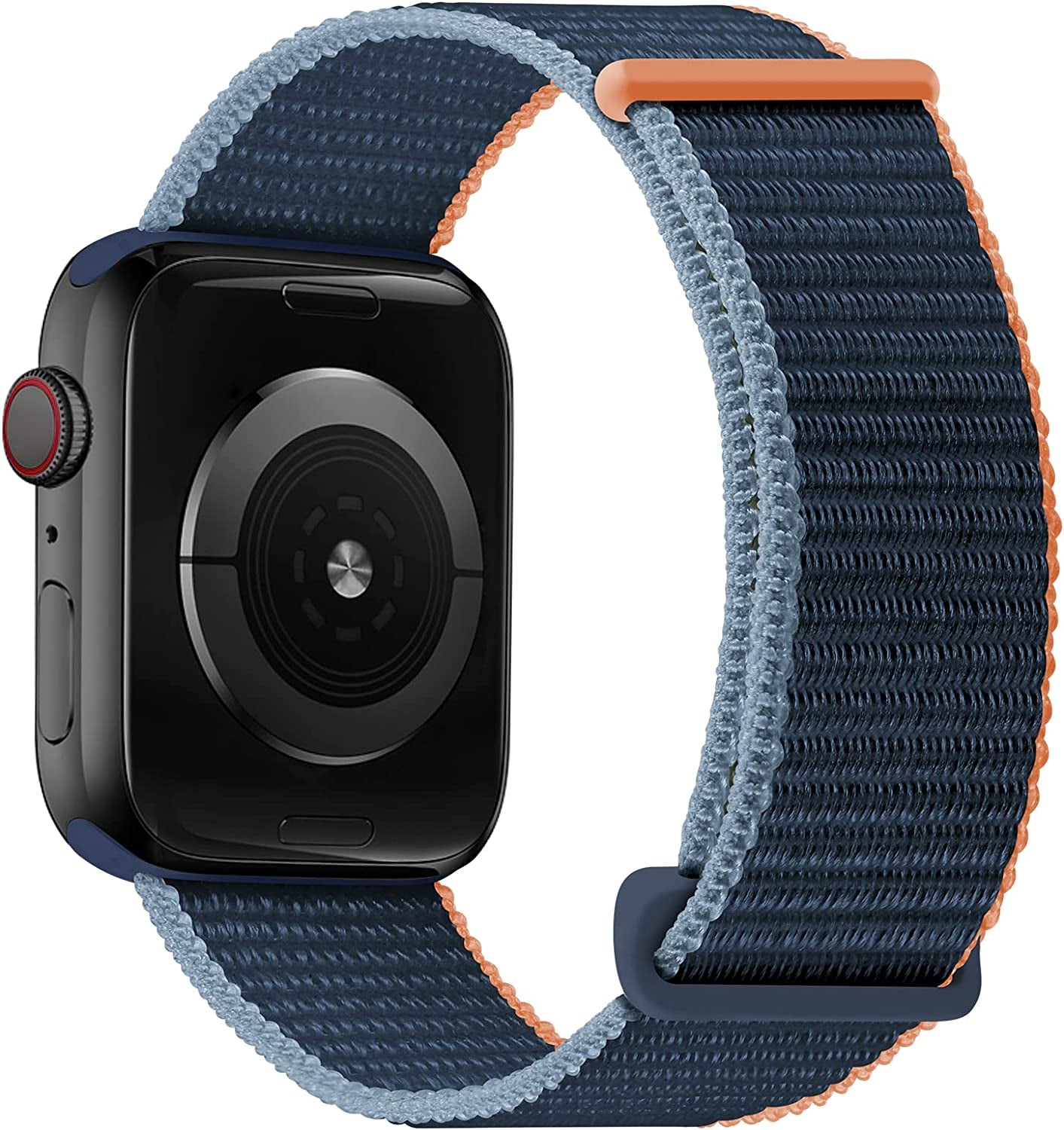 Oxwallen Sport Loop Nylon Band Compatible with Apple Watch 7/8 Ultra 49Mm 45Mm 42Mm 44Mm, Comfortable Braided Strap Women Men Competible for Iwatch SE & Series 7/8 6 5 4 3, Black  OXWALLEN Deep Navy Blue 41/38/40MM 