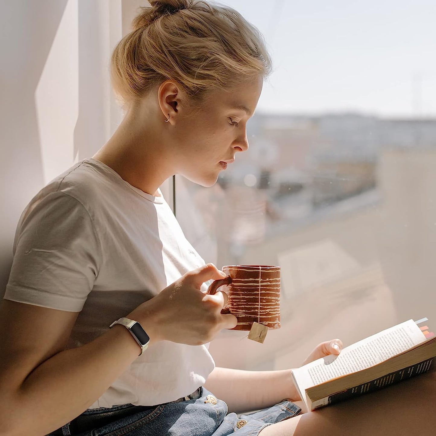 Zedoli Compatible with Fitbit Luxe Bands for Women Men, Stainless Steel Milanese Mesh Loop Metal Replacement Strap Wrist Band for Fitbit Luxe/Luxe Special Edition Fitness and Wellness Tracker  Zedoli   