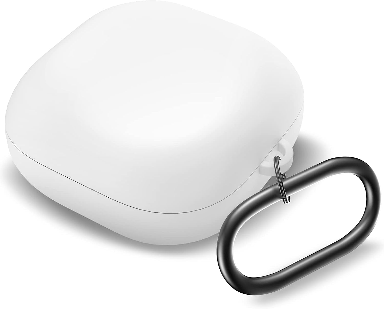 MOLOVA Silicone Case Compatible with Samsung Galaxy Buds 2 Pro/Galaxy Buds 2/ Galaxy Buds Pro/Galaxy Buds Live Case,Black  MOLOVA White  